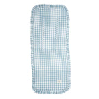 Colchoneta con volante vichy menta