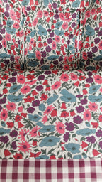 Saco Universal - Vichy Granate + Liberty Bera