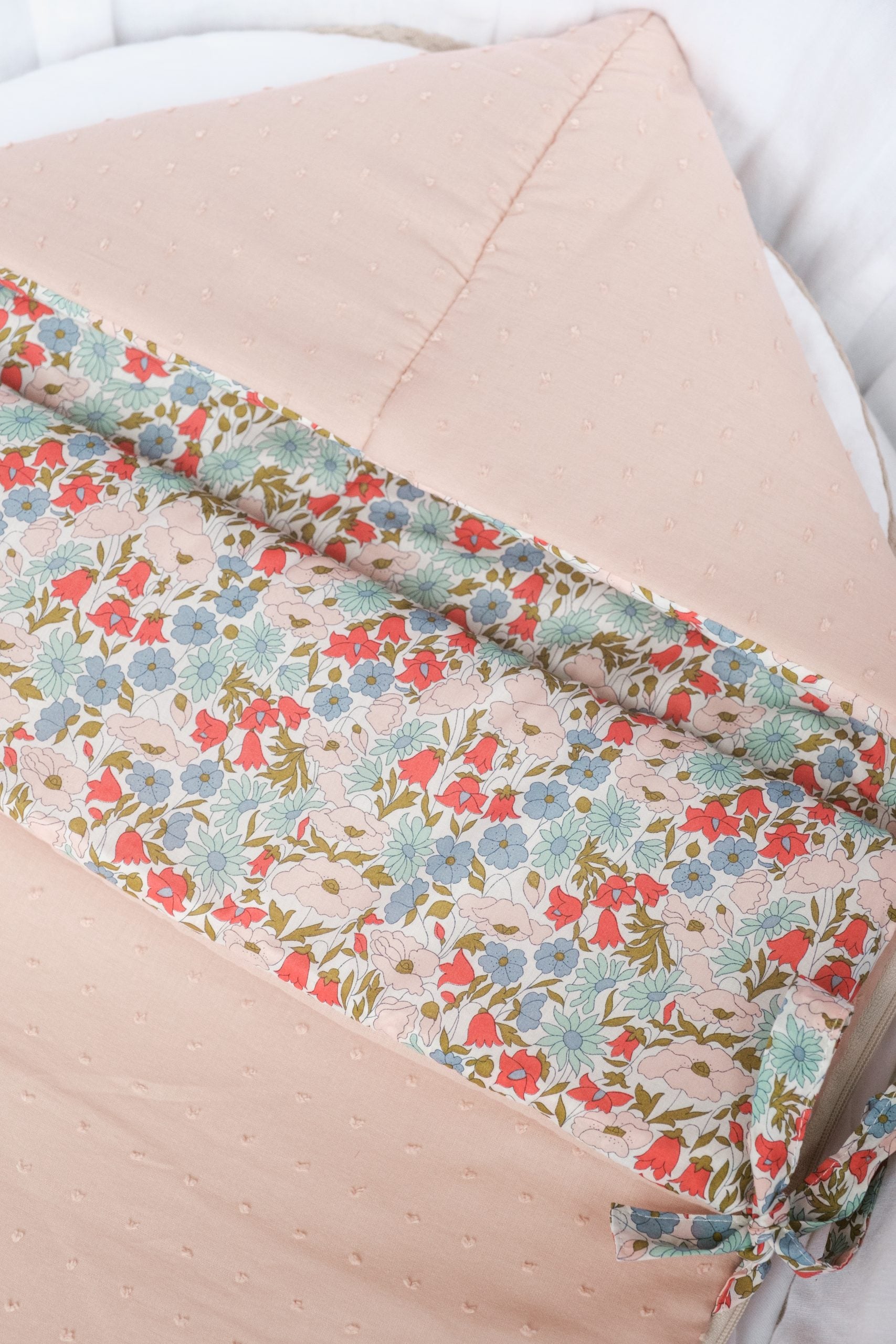 Saco Capazo Liberty Lucía y Plumeti Rosa