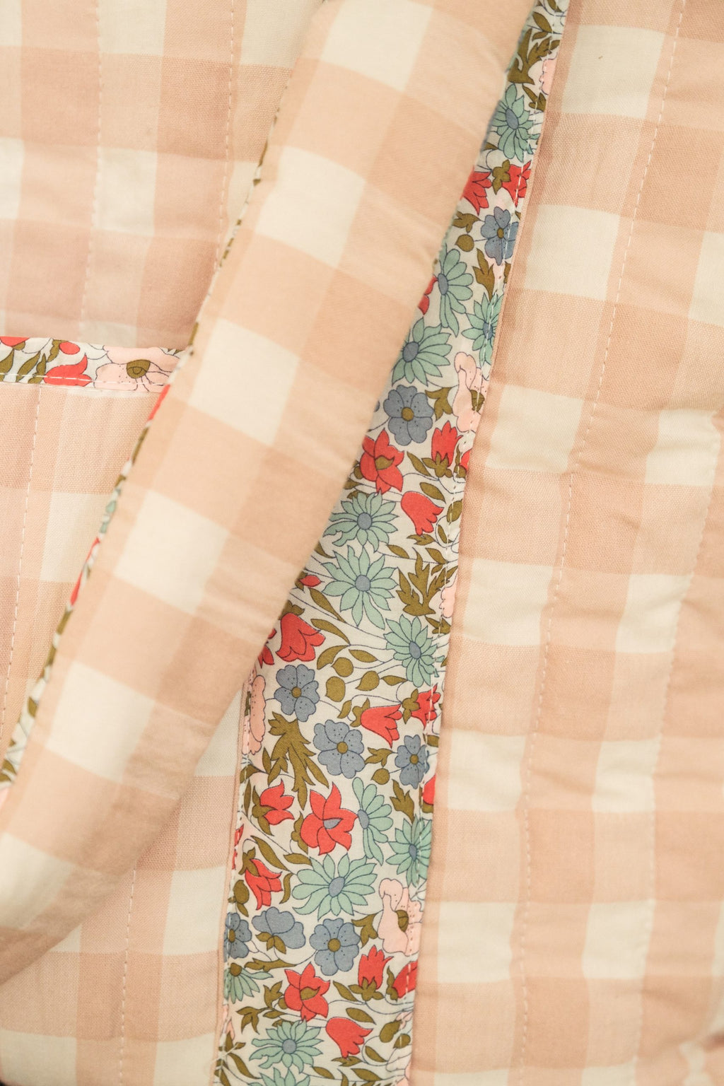 Bolso Maternidad Vichy Rosa asa Liberty Lucía