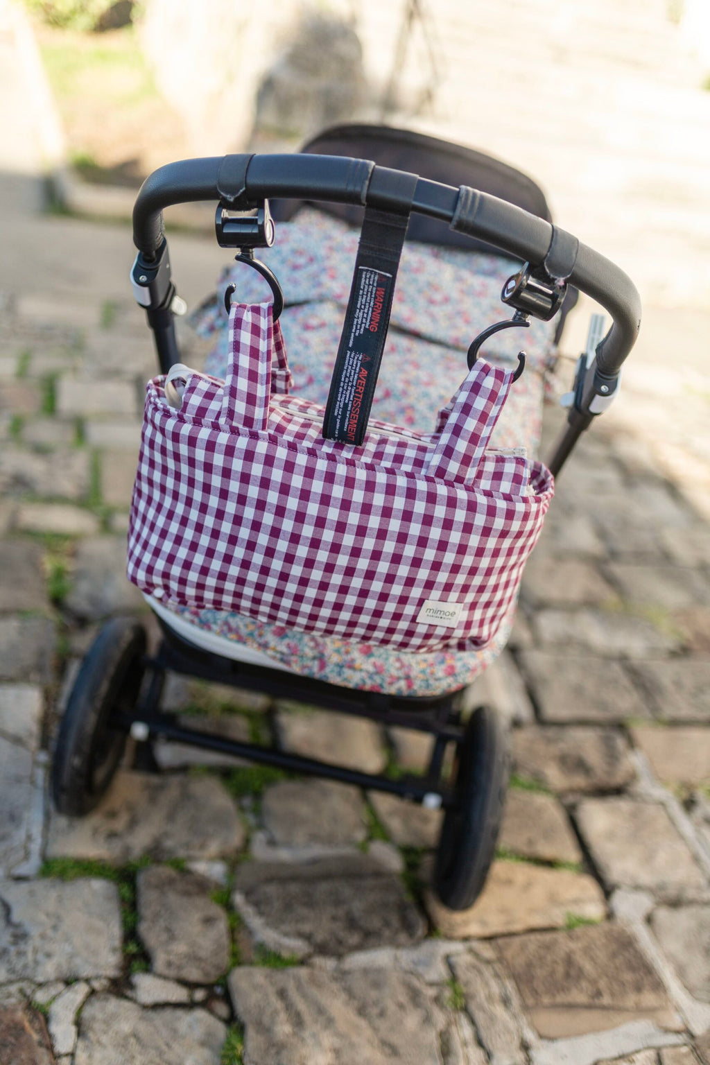 Bolso Mini Vichy Granate