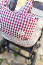 Bolso Mini Vichy Granate
