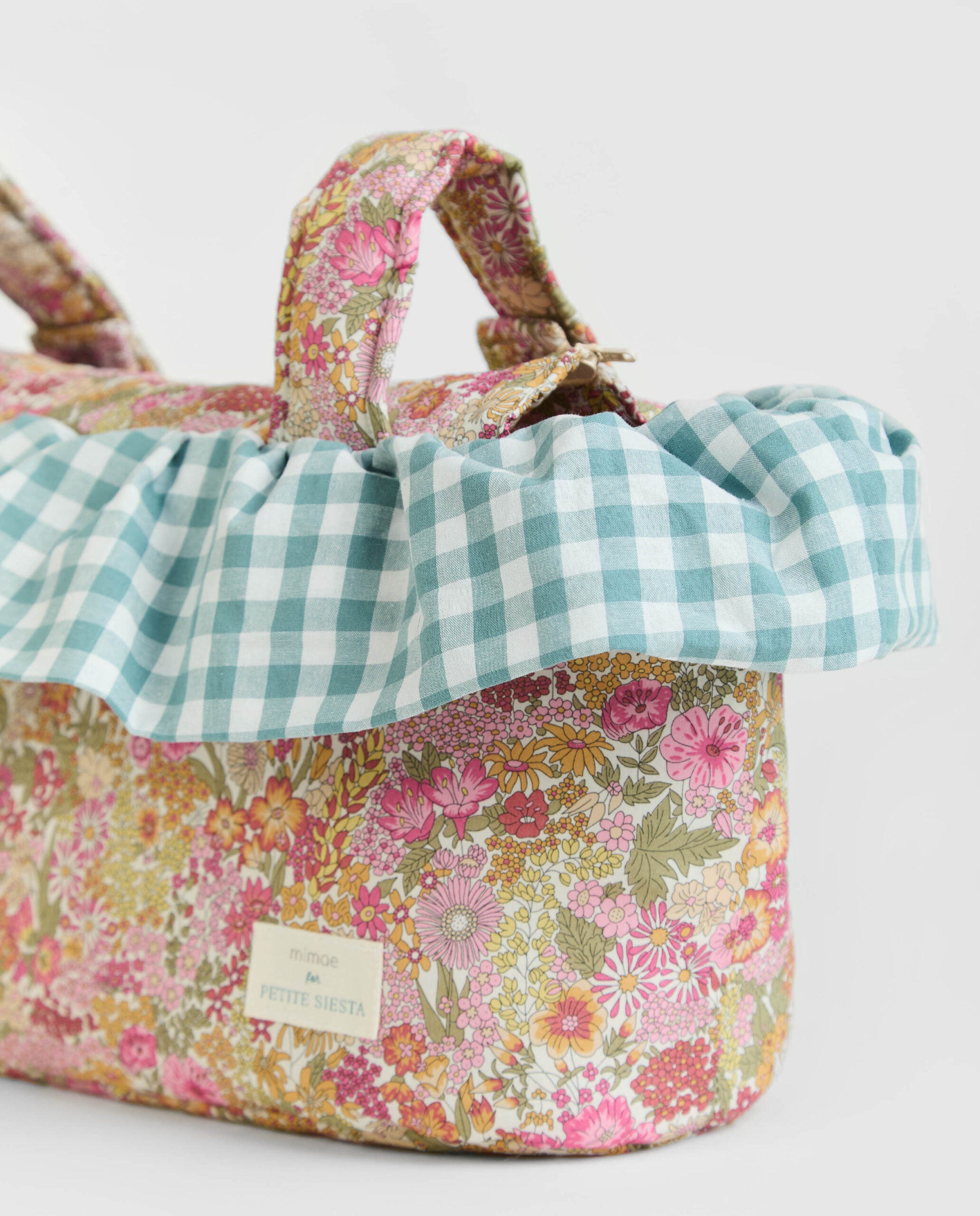 Bolso Mini Liberty Annie & Volante Vichy Menta