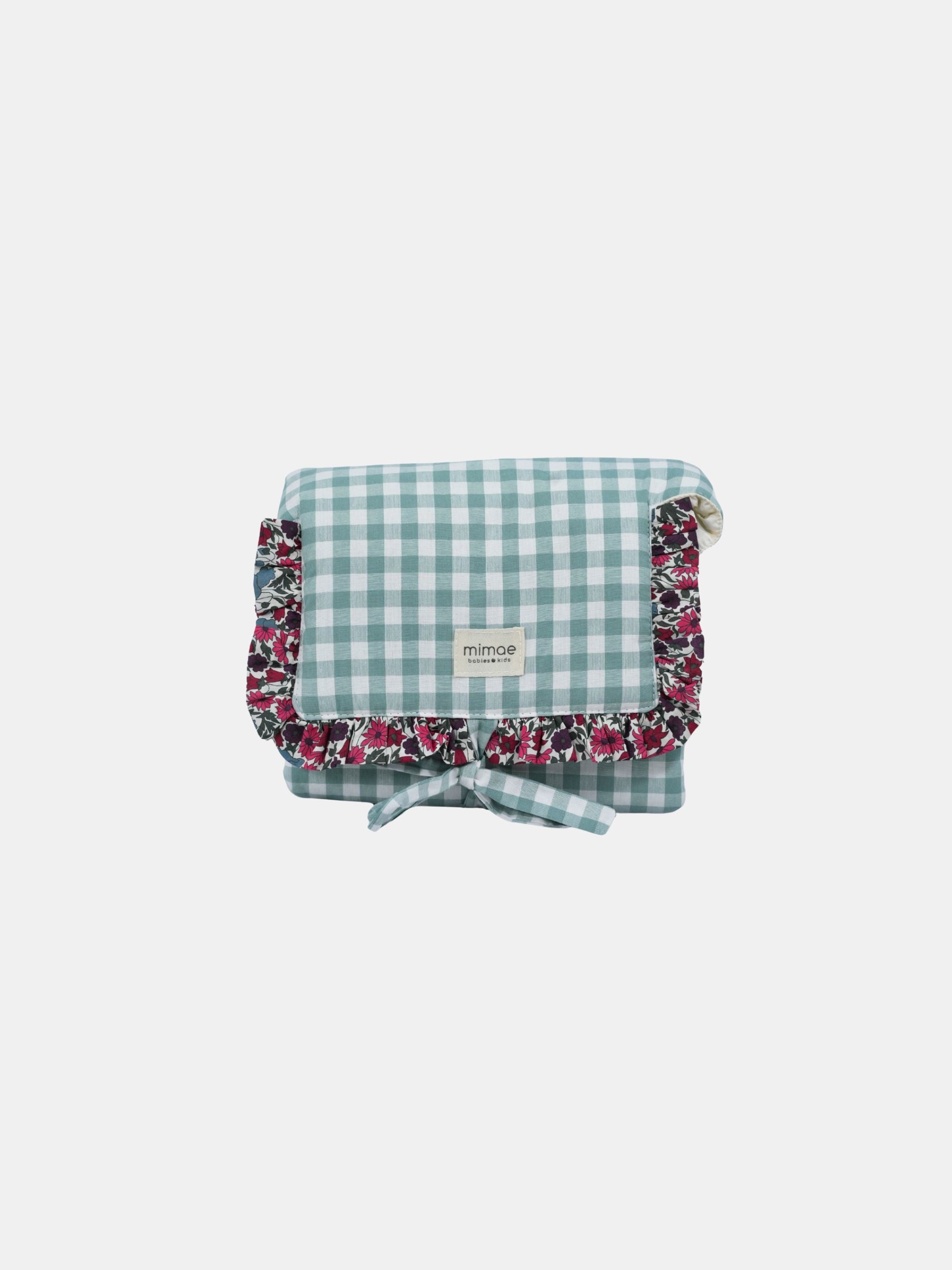 Cambiador de viaje vichy menta y Liberty Bera