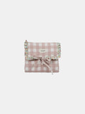Cambiador Vichy rosa con volante Olivia