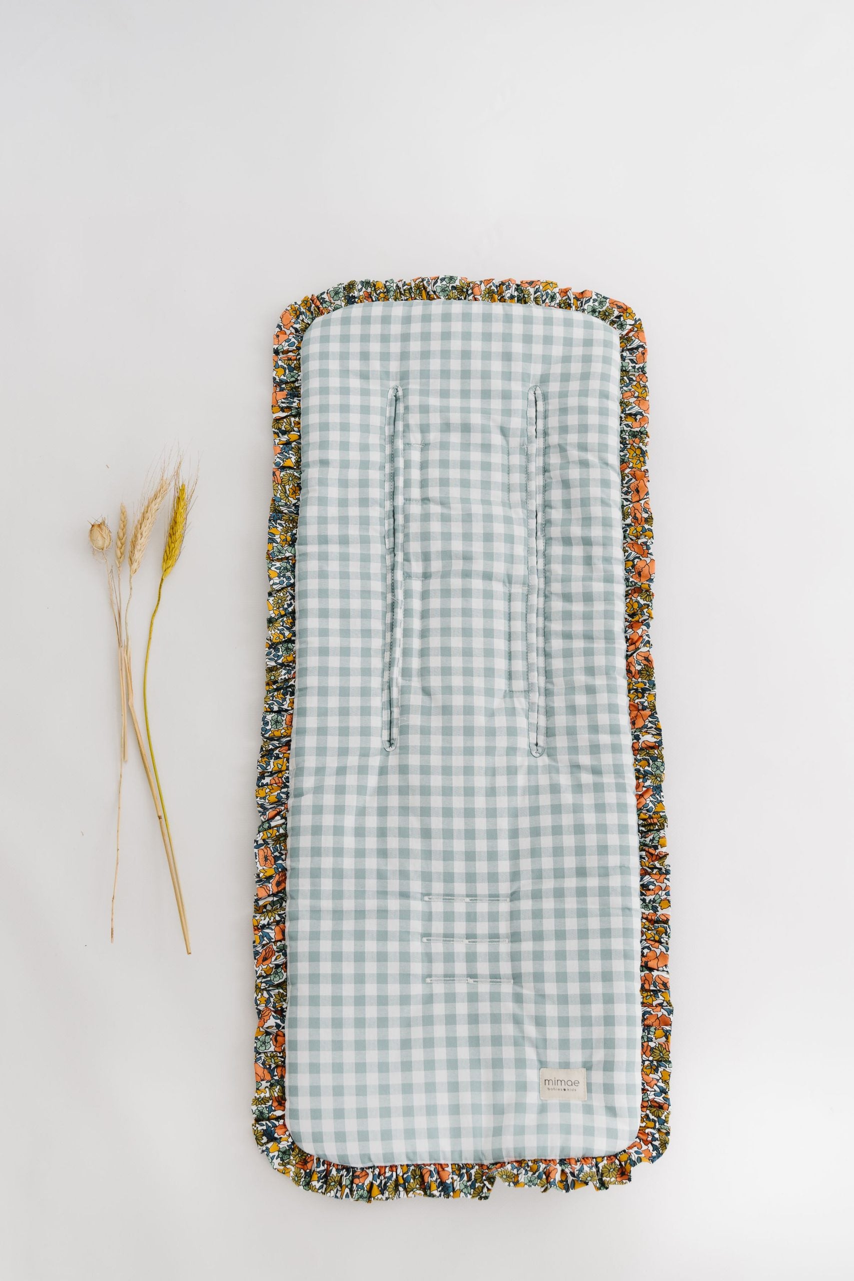 Colchoneta Volante Vichy Menta + Liberty Mae