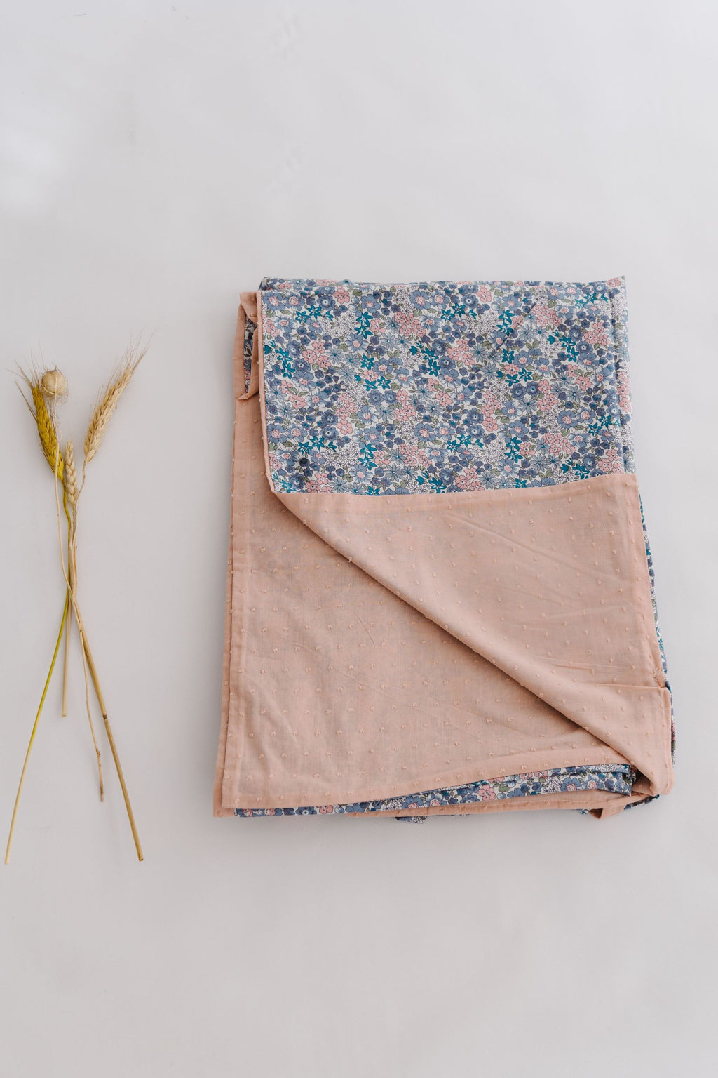 Funda Nórdica Cama Liberty Mara Azul + plumeti rosa