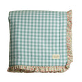 Manta Vichy menta con volante Olivia