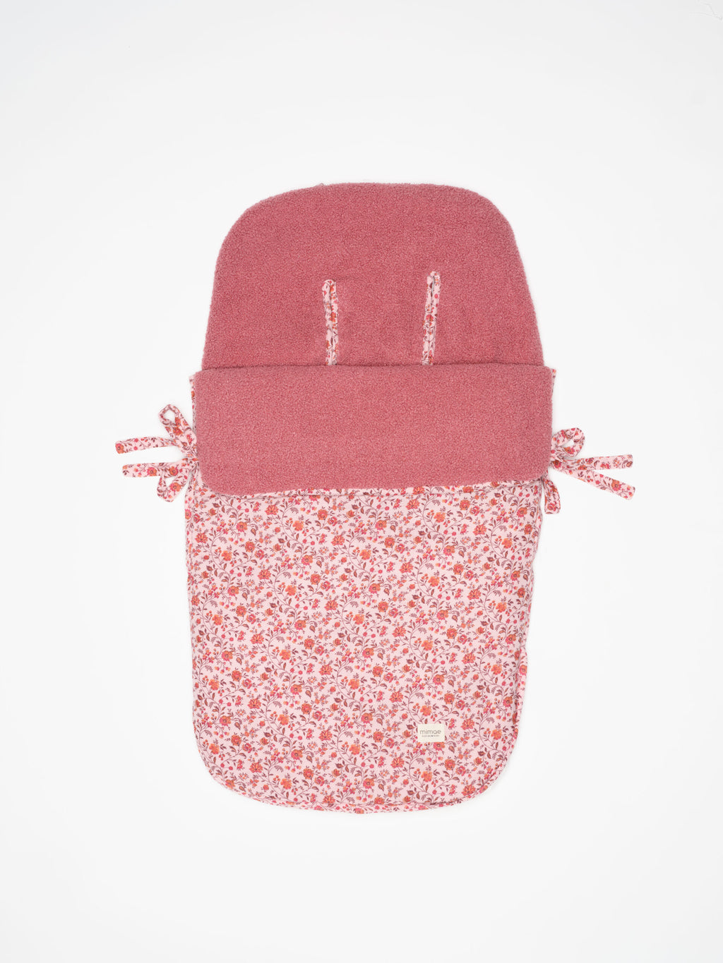 Saco universal invierno Flora+borrego rosa