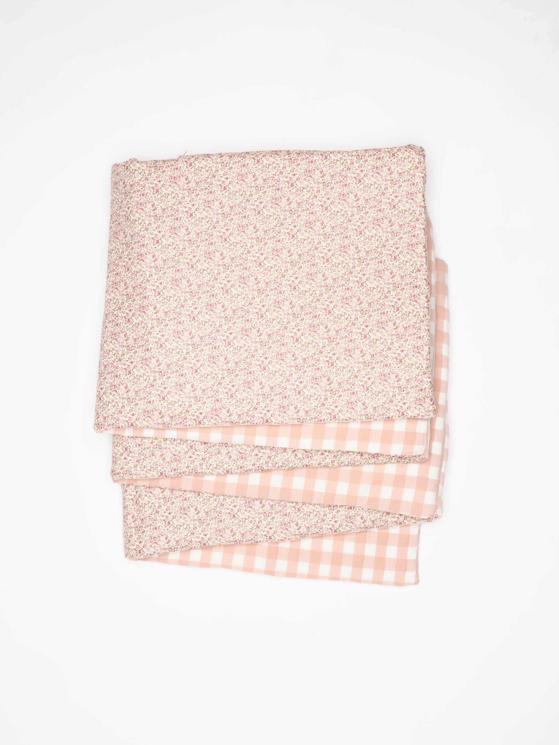 Juego de chichonera y funda nórdica Nikole y Vichy Rosa
