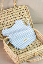 Babero Classic Vichy Azul Claro