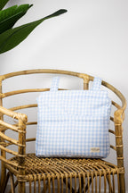 Bolso Big Vichy Azul Claro