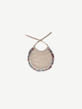 Babero Newborn Bambula Ecru y Volante Liberty Lucía