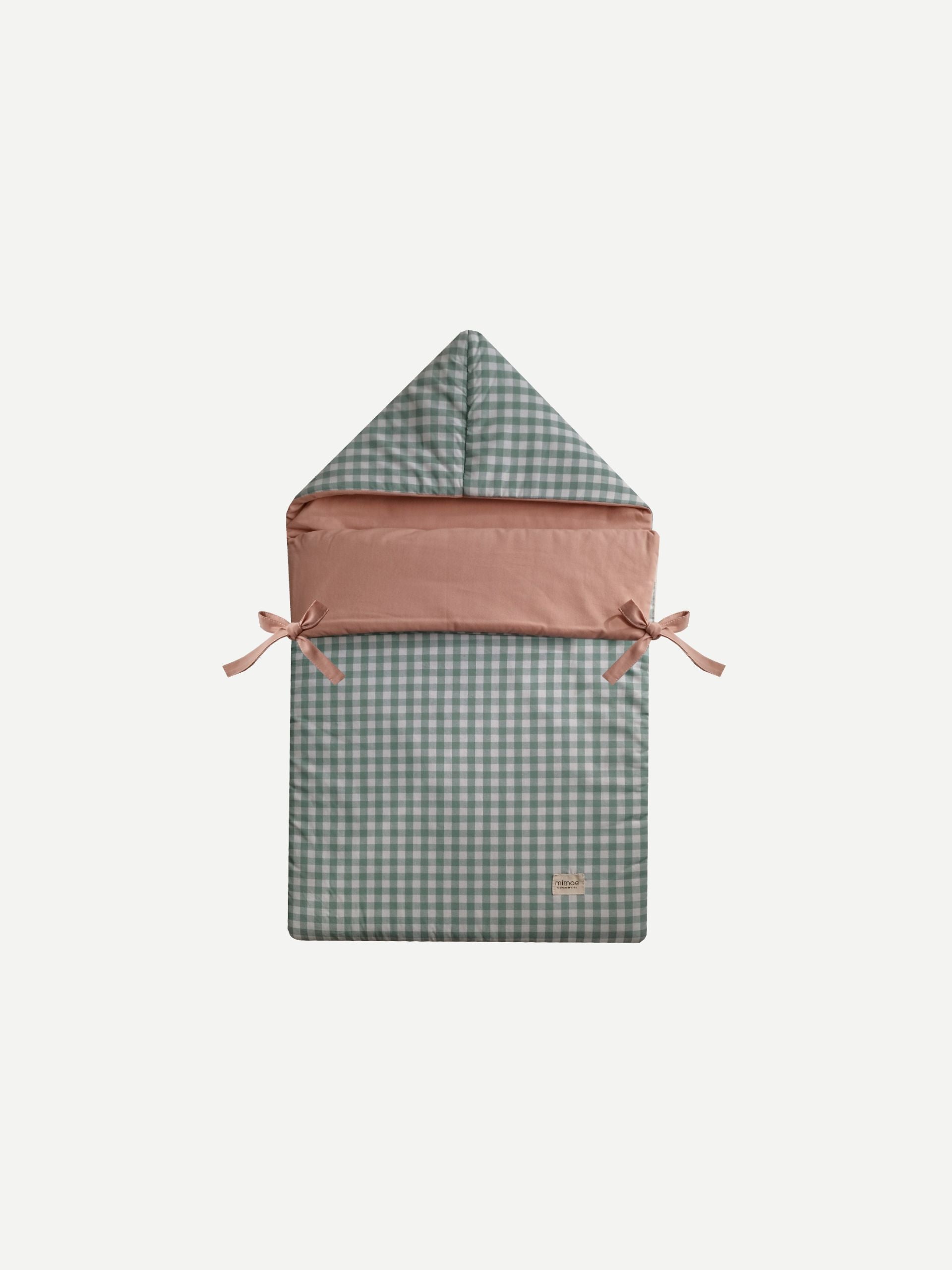 Saco Capazo Vichy Menta y Rosa