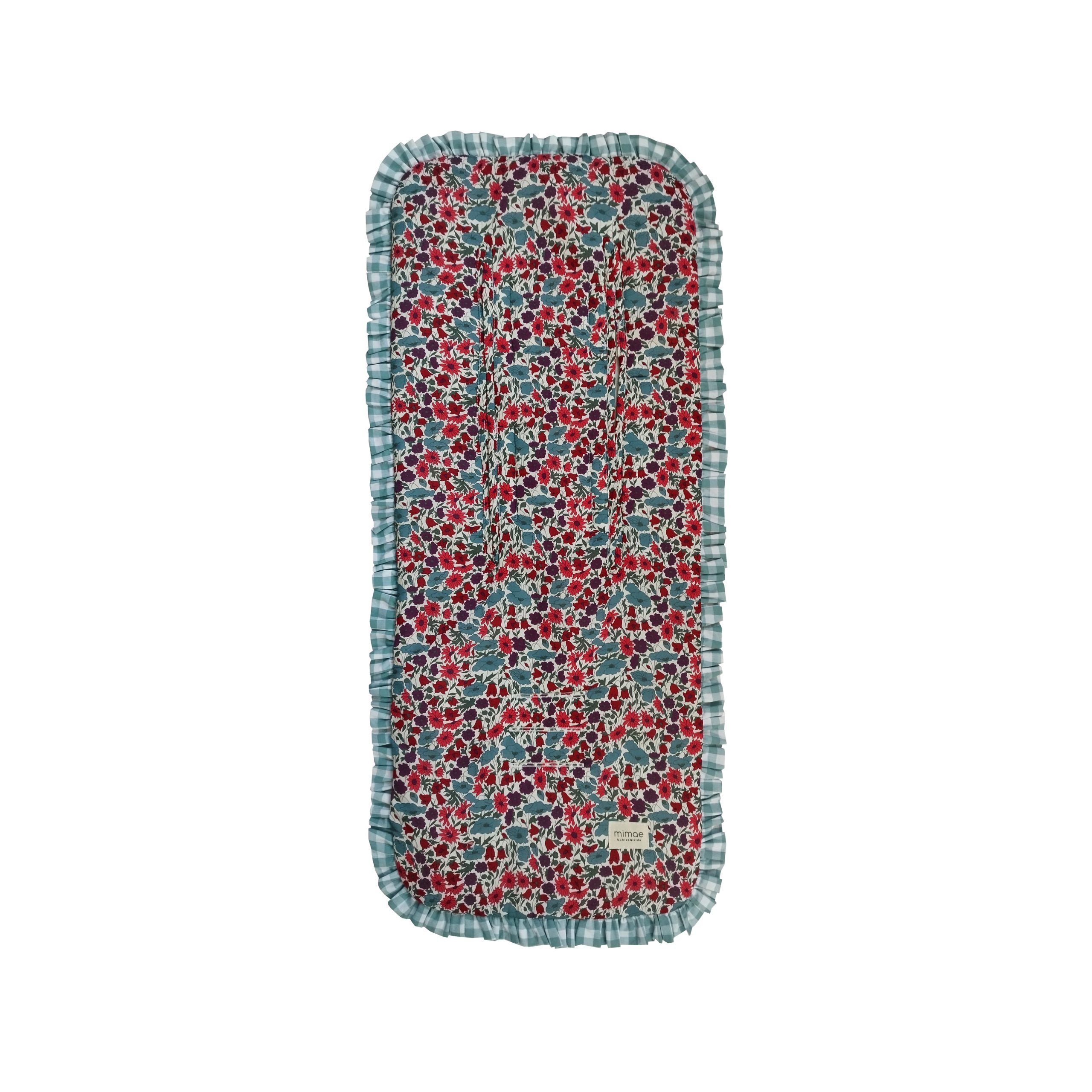 Colchoneta Volante Liberty Bera + Vichy Menta