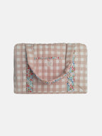 Bolso Maternidad Vichy Rosa asa Liberty Lucía