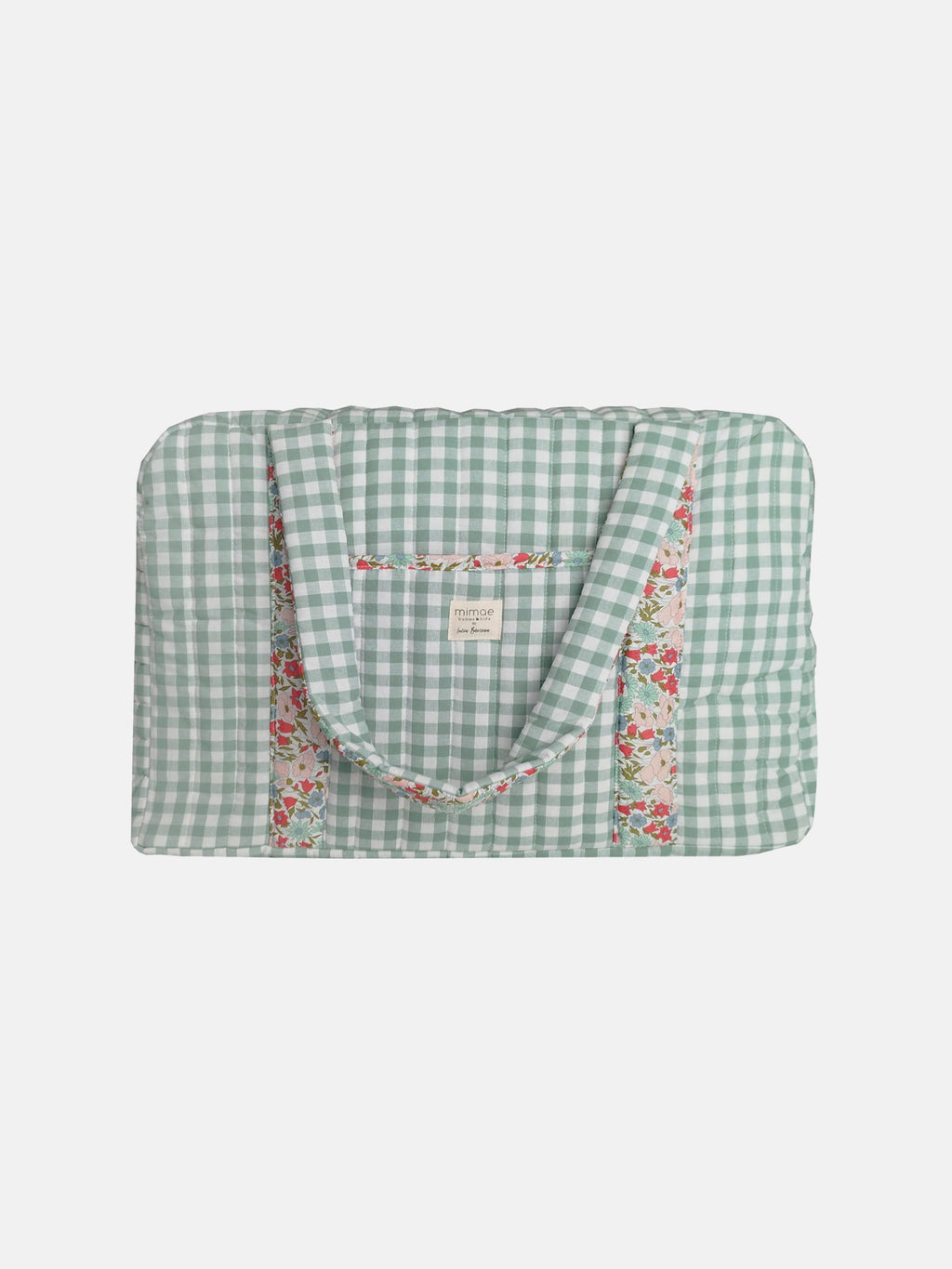 Bolso Maternidad Vichy Menta asa Liberty Lucía