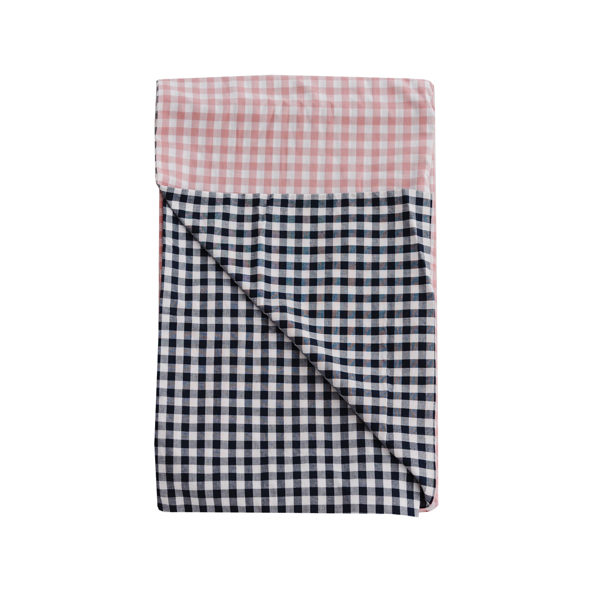 Funda Nórdica Cama Vichy Rosa + Vichy Navy