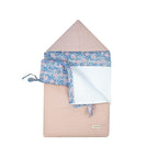 Saco Capazo Mara Azul y Plumeti Rosa