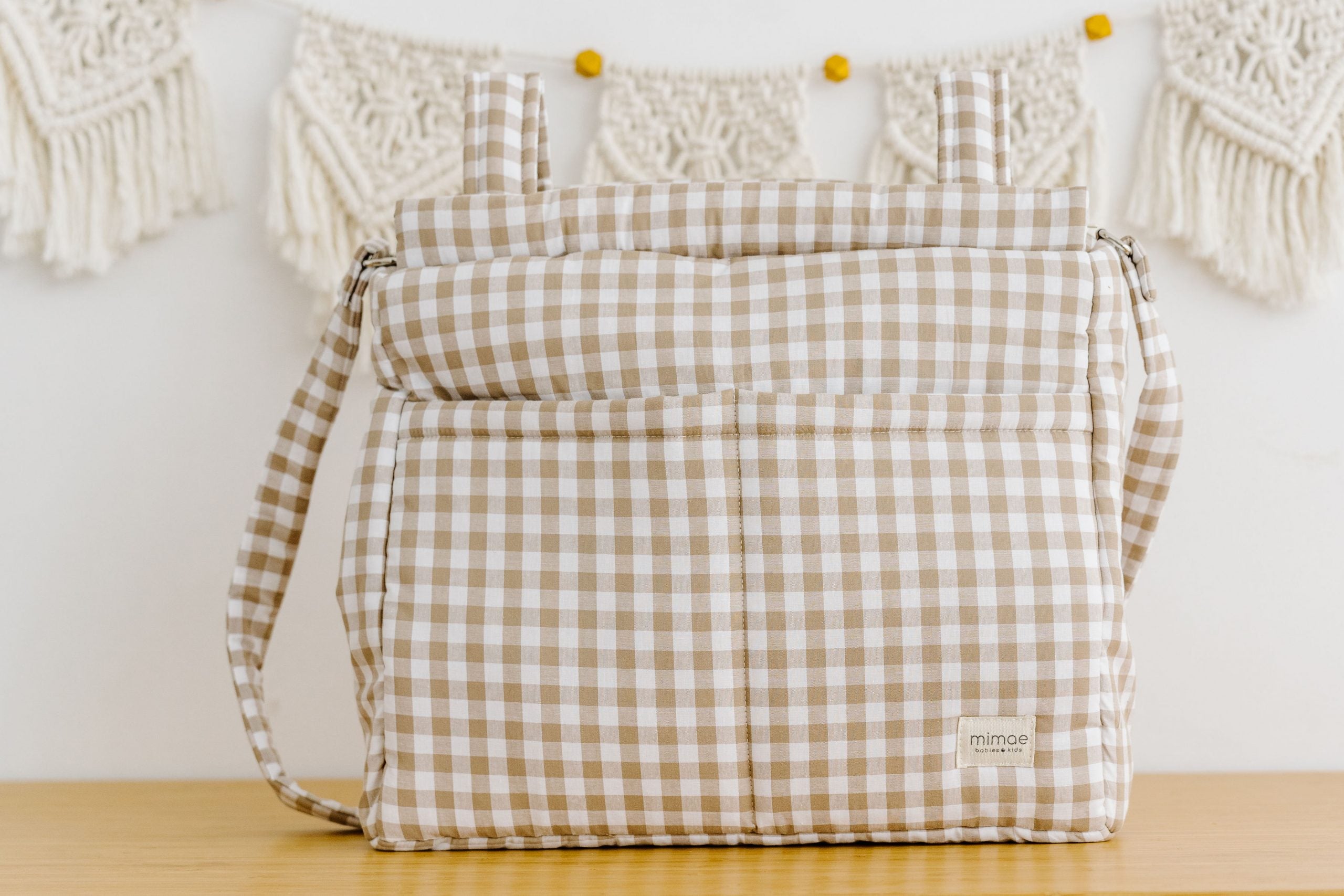 Bolso big Vichy Beige