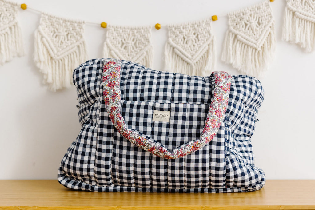 Bolso Maternidad Vichy Navy