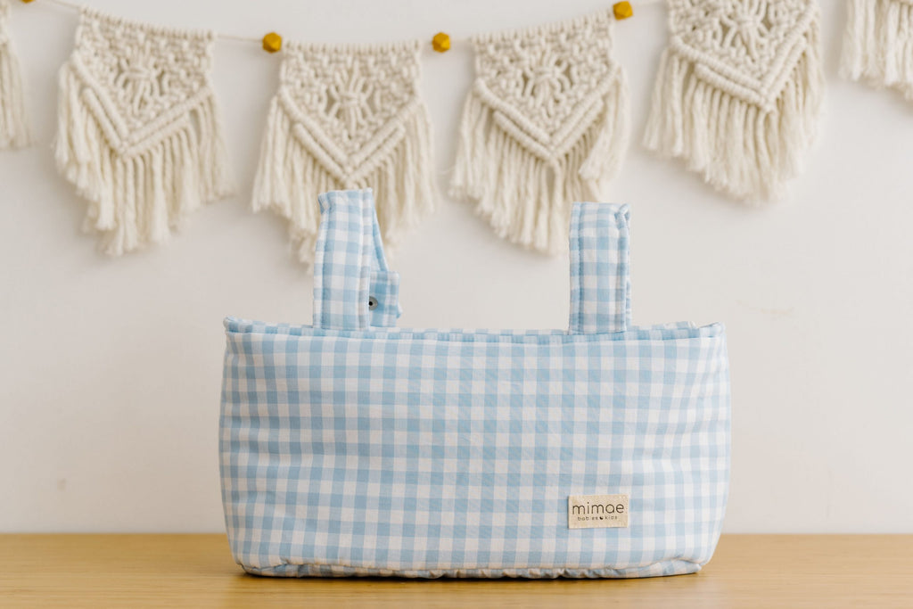Bolso Mini Vichy Azul Claro
