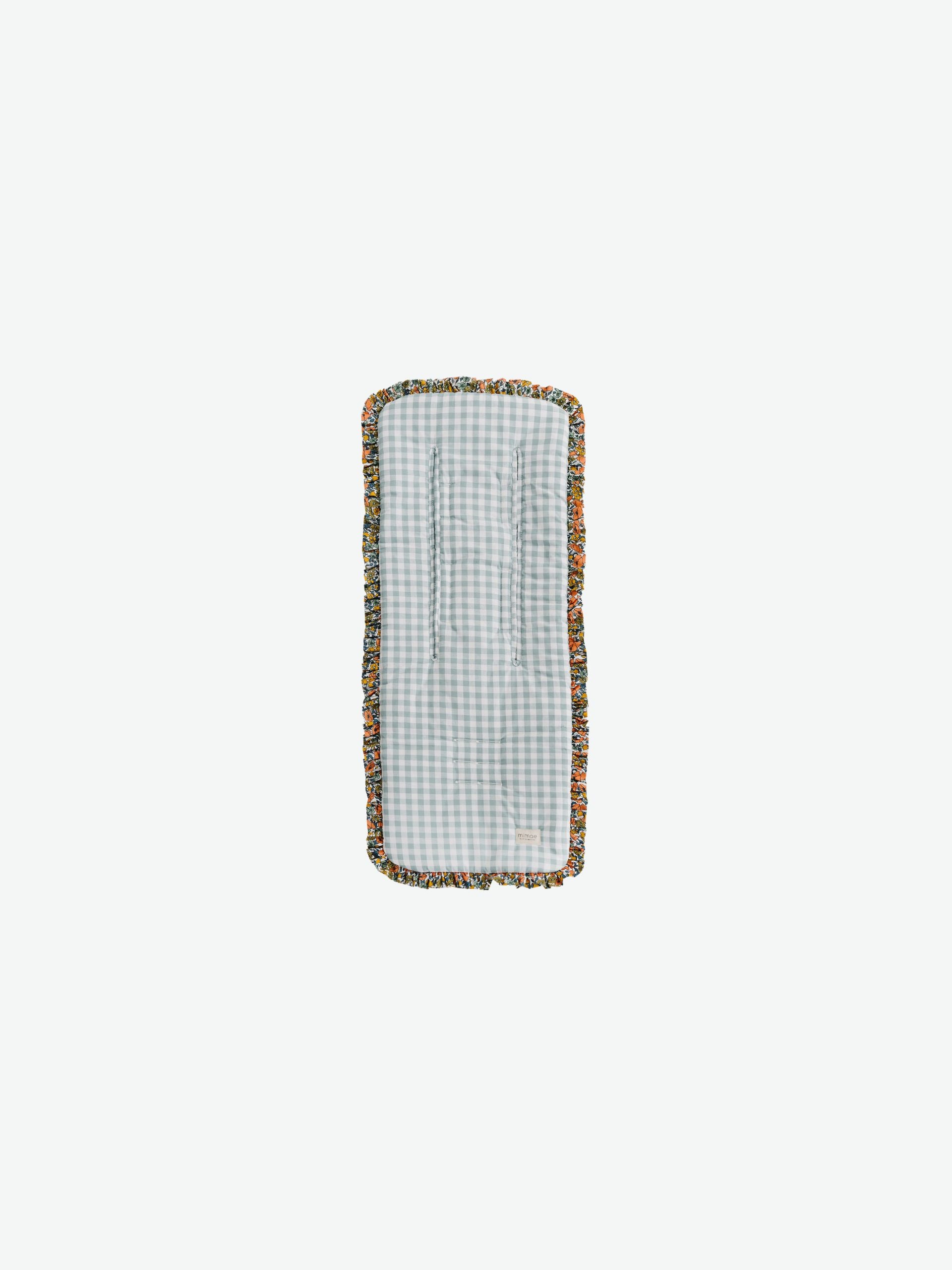 Colchoneta Volante Vichy Menta + Liberty Mae