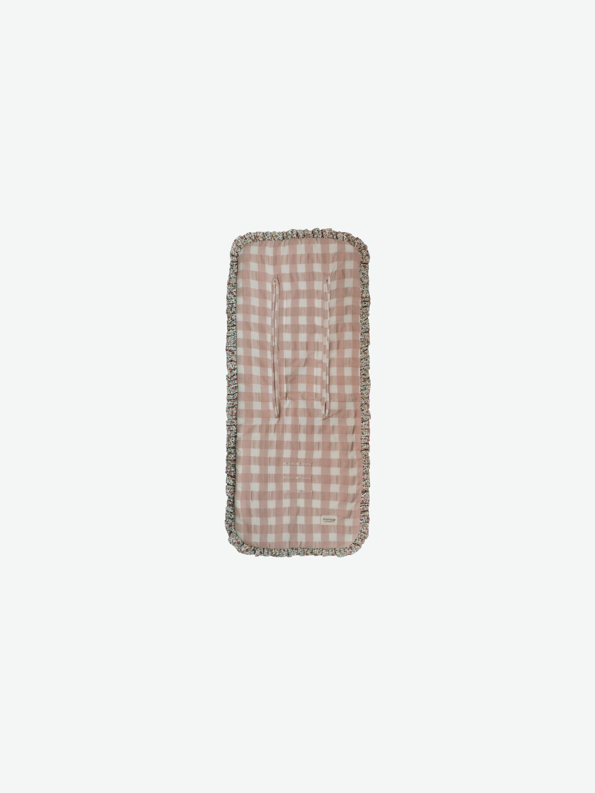 Colchoneta Volante Vichy Rosa + Olivia